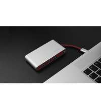 Хаб 8-в-1 Type-C &laquo;Hermes&raquo;, USB 3.0 x 3, Type-C PD, HDMI, LAN, картридер