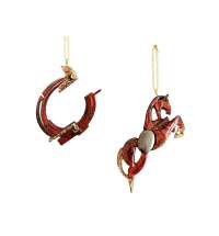 Набор елочных игрушек: Лошадь, Подкова