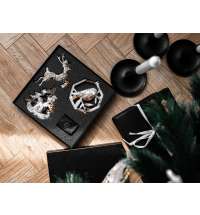 Набор елочных игрушек: Снегирь, Олень, Ель