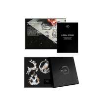 Набор елочных игрушек: Снегирь, Олень, Ель