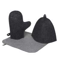 Банный набор из шапки, рукавицы и коврика &laquo;Calm&raquo;