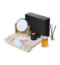 Подарочный набор &laquo;Re:f. Shelter&raquo;  с пледом, зеркалом, свечой и диффузором