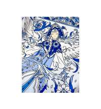 Платок &laquo;Царевна-Лебедь&raquo; 100% шелк