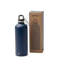 Бутылка &laquo;Лювак&raquo; из переработанной нержавеющей стали с карабином, 500 мл