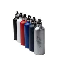 Бутылка &laquo;Лювак&raquo; из переработанной нержавеющей стали с карабином, 500 мл