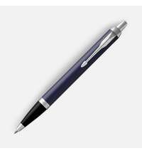 Ручка шариковая Parker IM Core Matte Blue CT, темно-синяя с черным