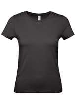 Футболка женская черна «E150»