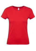 Футболка женская красная «E150»
