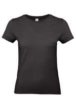 Футболка женская черная «E190»