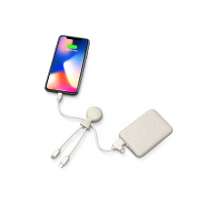 Внешний аккумулятор &laquo;BioPack&raquo; c кабелем &laquo;Mr. Bio&raquo;, 5000 mAh