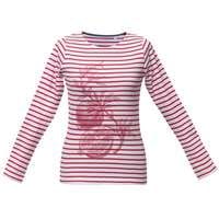 Футболка женская «Grand Granat» белая с красным