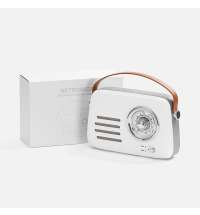 Bluetooth-колонка с радио Retronica, белая
