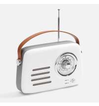 Bluetooth-колонка с радио Retronica, белая