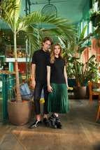 Рубашка поло Safran бирюзовая