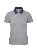 Рубашка поло женская DNM Forward серый меланж