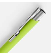 Ручка шариковая Keskus Soft Touch, зеленое яблоко