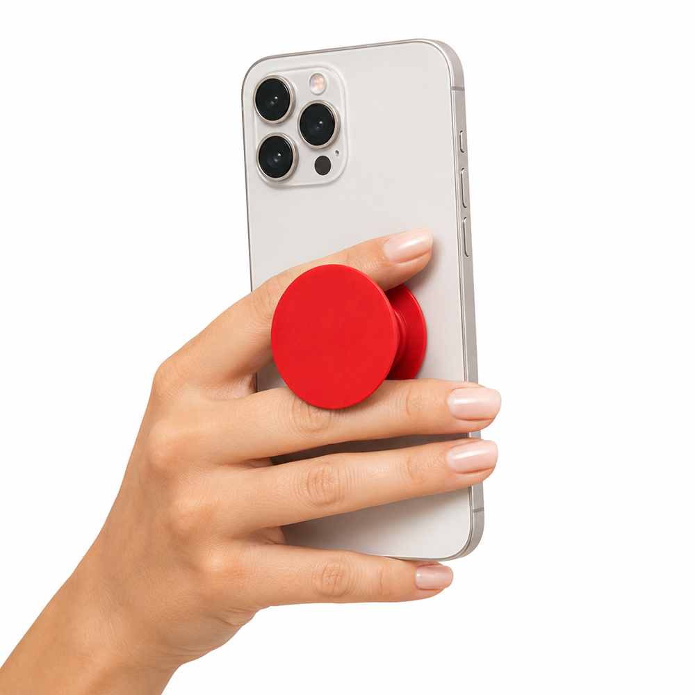 Подставка-держатель для телефона PopSocket, красный