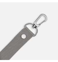 Застежка-карабин Snap hook, M, серебристая (хром)