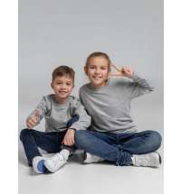 Свитшот детский Toima Kids, серый меланж