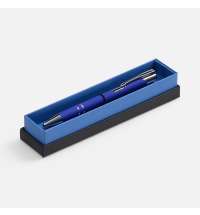 Ручка шариковая Keskus Soft Touch в футляре, синяя