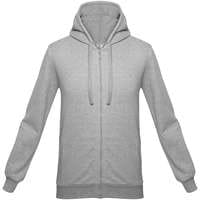 Толстовка на молнии с капюшоном Unit Siverga, серый меланж