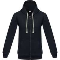 Толстовка на молнии с капюшоном Unit Siverga Heavy, темно-синяя