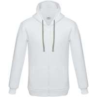 Толстовка на молнии с капюшоном Unit Siverga Heavy, белая