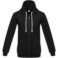 Толстовка на молнии с капюшоном Unit Siverga Heavy, черная