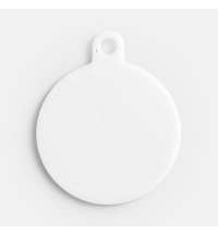 Подвеска Round, 3D-печать, белая