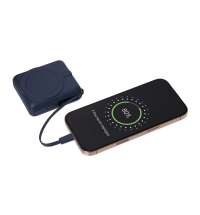 Внешний аккумулятор с подсветкой Риттер PD (Ritter PD) 10000mAh с функцией беспроводной зарядки 15W, синий