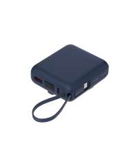 Внешний аккумулятор с подсветкой Риттер PD (Ritter PD) 10000mAh с функцией беспроводной зарядки 15W, синий