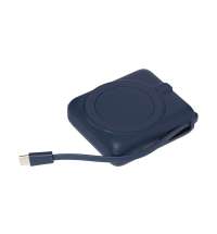 Внешний аккумулятор с подсветкой Риттер PD (Ritter PD) 10000mAh с функцией беспроводной зарядки 15W, синий