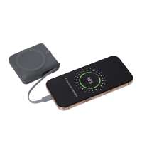 Внешний аккумулятор с подсветкой Риттер PD (Ritter PD) 10000mAh с функцией беспроводной зарядки 15W, серый