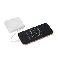 Внешний аккумулятор с подсветкой Риттер PD (Ritter PD) 10000mAh с функцией беспроводной зарядки 15W, белый