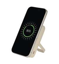 Внешний аккумулятор Юнион PD (Union PD) 10000mAh с функцией беспроводной зарядки 15W, бежевый
