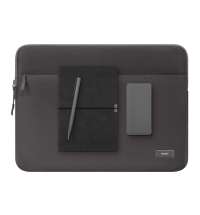 Подарочный набор Бруклин, Ин Велюр, Анкор Плюс (Brooklyn, In Velour, Ancor Plus), серый (чехол для ноутбука, ежедневник, ручка, внешний аккумулятор)