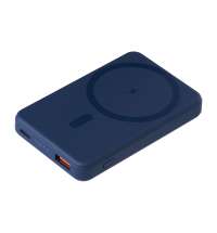 Внешний аккумулятор Ларго PD (Largo PD) 5000mAh с функцией беспроводной зарядки 15W, синий