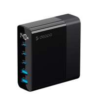 Зарядная станция 3xUSB Type-C, 2xUSB, PD, QC, 140Вт