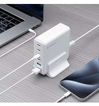 Зарядная станция 4xUSB Type-C, 2xUSB, PD, QC, 160Вт