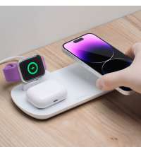 Зарядная станция 3 в 1: iPhone, Apple Watch, Airpods, беспроводная, 17,5 Вт