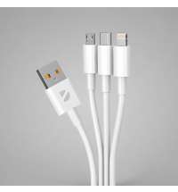 Дата-кабель 3 в 1: micro USB, USB-C, Ligthning, 1.2м