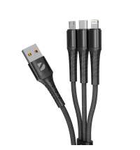 Дата-кабель&nbsp;Armor&nbsp;3&nbsp;в&nbsp;1:&nbsp;micro&nbsp;USB,&nbsp;USB-C,&nbsp;Ligthning,&nbsp;1.2м