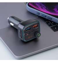 FM-трансмиттер Wave Pro, QC/PD, LED, 48Вт, ENC, Bass boost