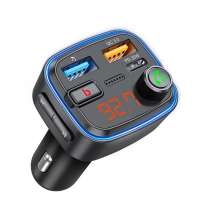 FM-трансмиттер Wave Pro, QC/PD, LED, 48Вт, ENC, Bass boost