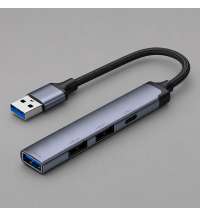 USB-хаб USB-A 3.0 + 2xUSB-A 2.0 + USB-C