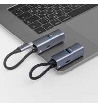 USB-хаб 3 в 1 USB-C - USB-A3.0 + USB-C PD100Вт + HDMI