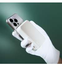 Внешний аккумулятор Юнион PD (Union PD) 10000mAh с функцией беспроводной зарядки 15W, белый