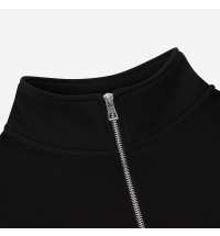 Толстовка на молнии унисекс Флоу (Flow), черная, размер 5XL/6XL