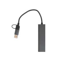 USB-хаб &laquo;Command&raquo; с коннектором 2-в-1 USB-C и USB-A, 2.0/3.0