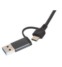 USB-хаб &laquo;Command&raquo; с коннектором 2-в-1 USB-C и USB-A, 2.0/3.0